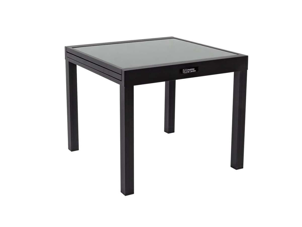 Table de jardin aluminium extensible "Porto 8" - Phoenix - Noir