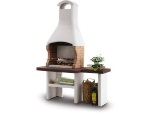Barbecue en pierre Palazzetti "Jesolo" - 160 x 71 x 238 (H) cm