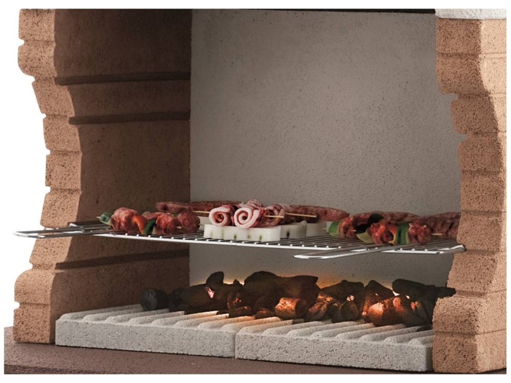 Barbecue en pierre Palazzetti "Jesolo" - 160 x 71 x 238 (H) cm