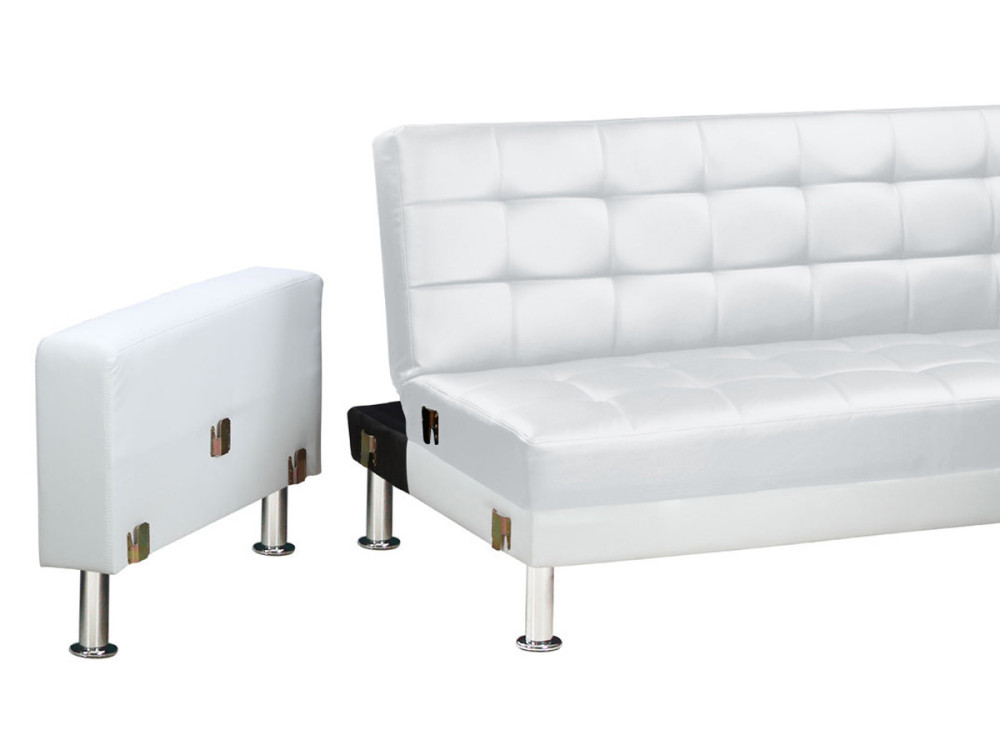 Canapé d'angle convertible et réversible "Theo" - 5 places - Blanc