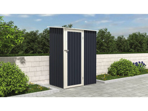 Abris de Jardin métal "Vega II"- 1.35 m² -Gris 2