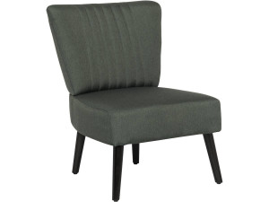 Fauteuil en tissu "Zoé" - 1 place - Gris foncé