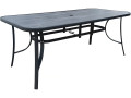 Table de jardin "Cordoba" - Phoenix - 8 places - Argenté - Gris marbre