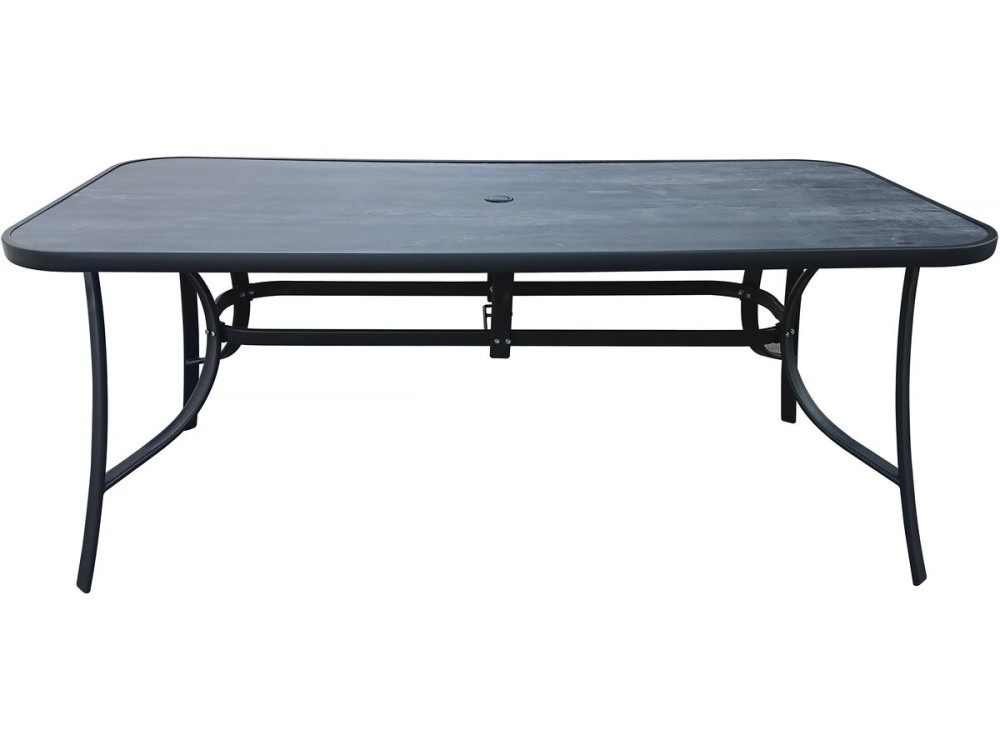 Table de jardin "Cordoba" - Phoenix - 8 places - Gris effet marbre