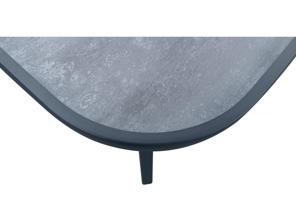 Table de jardin "Cordoba" - Phoenix - 8 places - Gris effet marbre