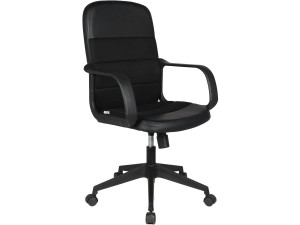 Fauteuil de bureau à roulettes "Jacob" - Noir