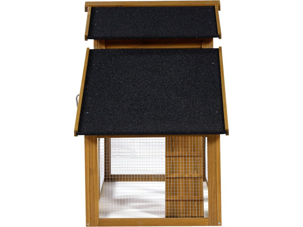 Poulailler avec pondoir en bois "Clochette" - Marron