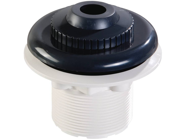 Bouche de refoulement à visser pour piscine liner "Parker" - Gris
