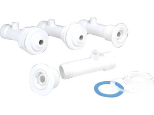 Kit hydromassage pour piscine liner - 19 cm - Blanc