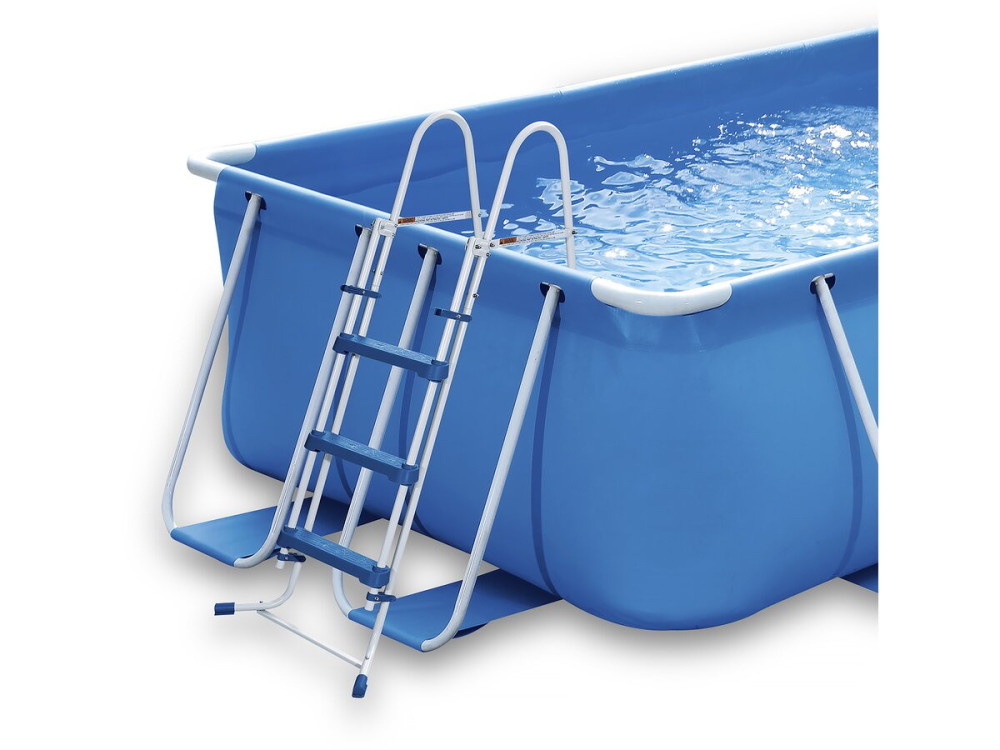 Piscine tubulaire rectangle- LUDO 1 - 4 x 2 x 1 m - Filtration à cartouche