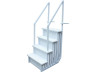 Escalier simple pour piscine en plastique