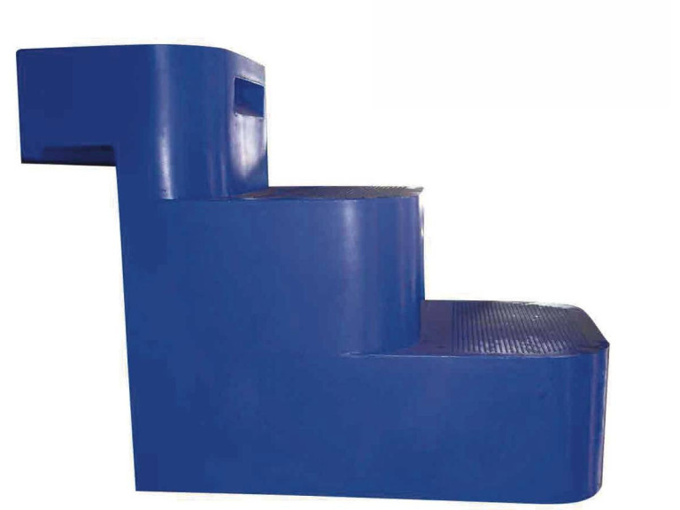 Escalier "Sauve-Chien"- 3 marches bleues - 77 x 15 x 58.5 cm
