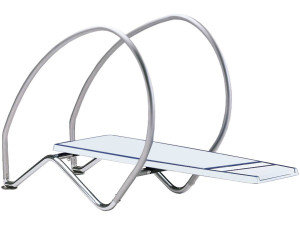 Plongeoir flexible "Dynamic avec arceaux" - 200 x 147.1 x 60 cm - Blanc