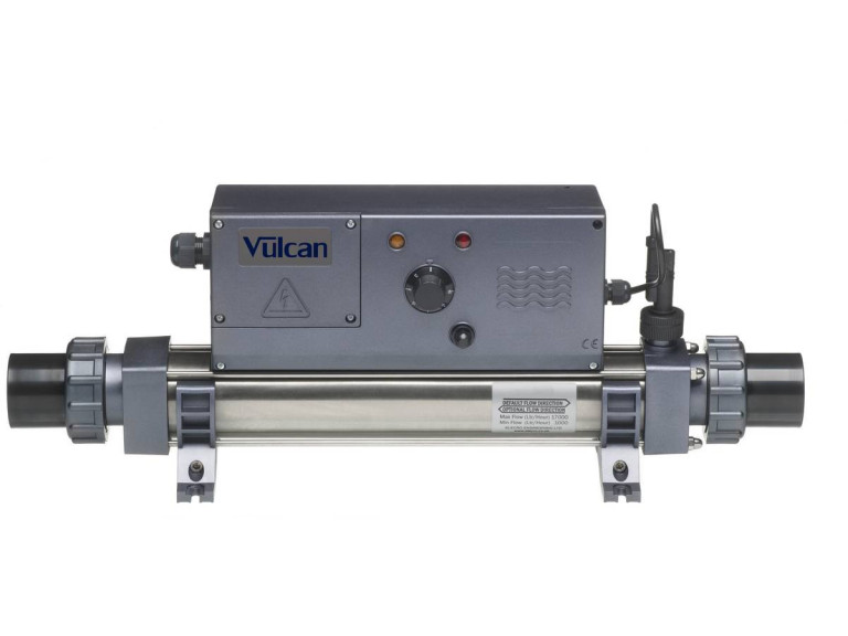 Réchauffeur électrique "Vulcan Analogique" - 29 x 24 x 65 cm - 15 kW triphasé - Gris