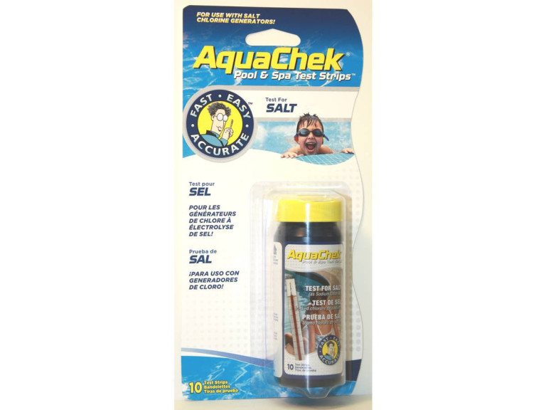Bandelettes d'analyse "Aquacheck Blanc - Sel" - 10 bandelettes