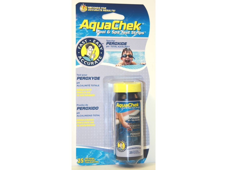 Bandelettes d'analyse "Aquacheck Orange - Oxygène actif" - 50 bandelettes