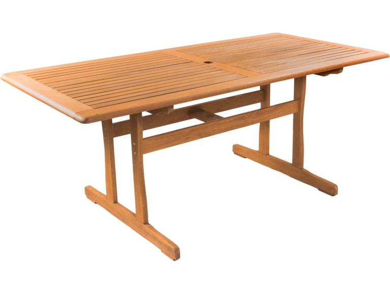 Table de jardin "Osaka" - 180 x 90 cm - Bois naturel