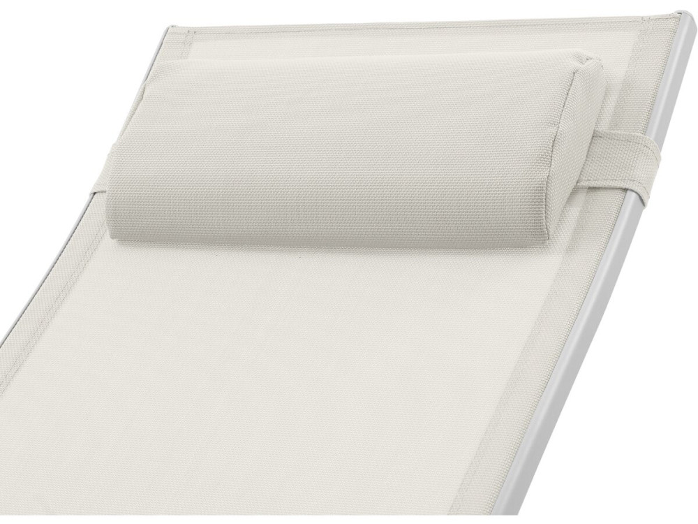 Bain de soleil en aluminium "Beauty" - Phoenix - Ecru - Lot de 2