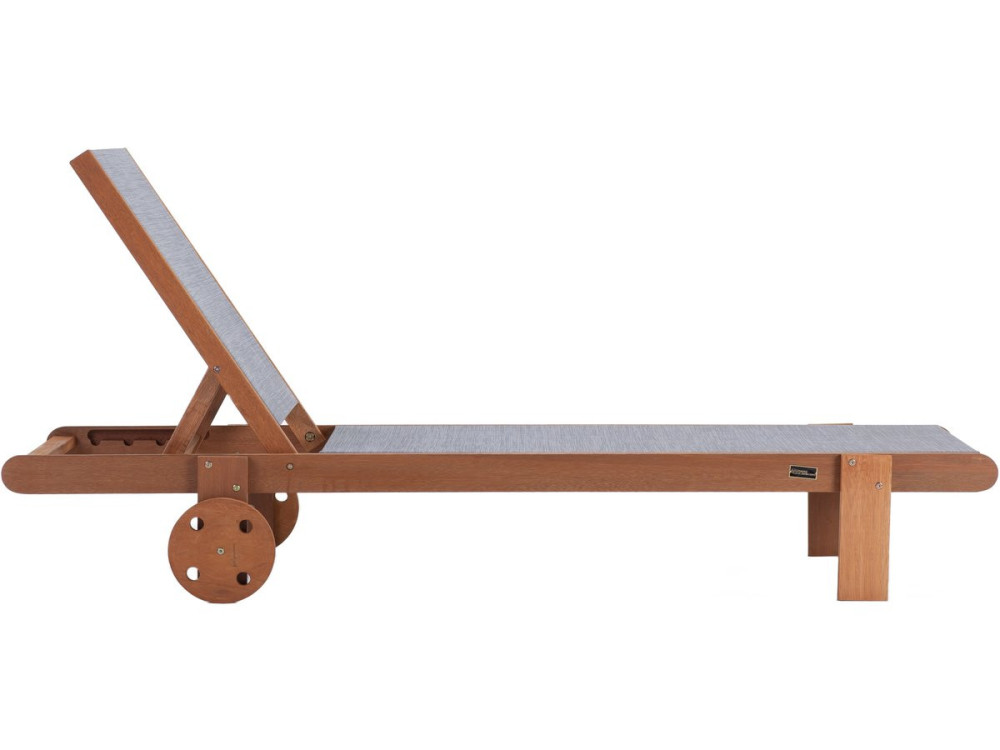 Bain de soleil en bois exotique "Saïgon" - Maple - Gris - Lot de 4