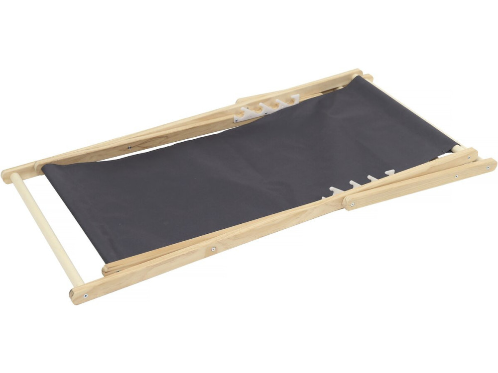 Lot de 2 transats en bois "Chilienne" - 107 x 56.5 x 81 cm - Gris