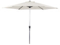 Parasol jardin droit Alu "Sol" - Rond - Ø 3m - Ecru