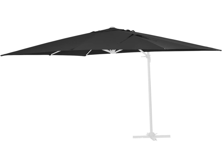 Toile pour parasol jardin déporté "Sun 3" - 3 x 3 m - Noir