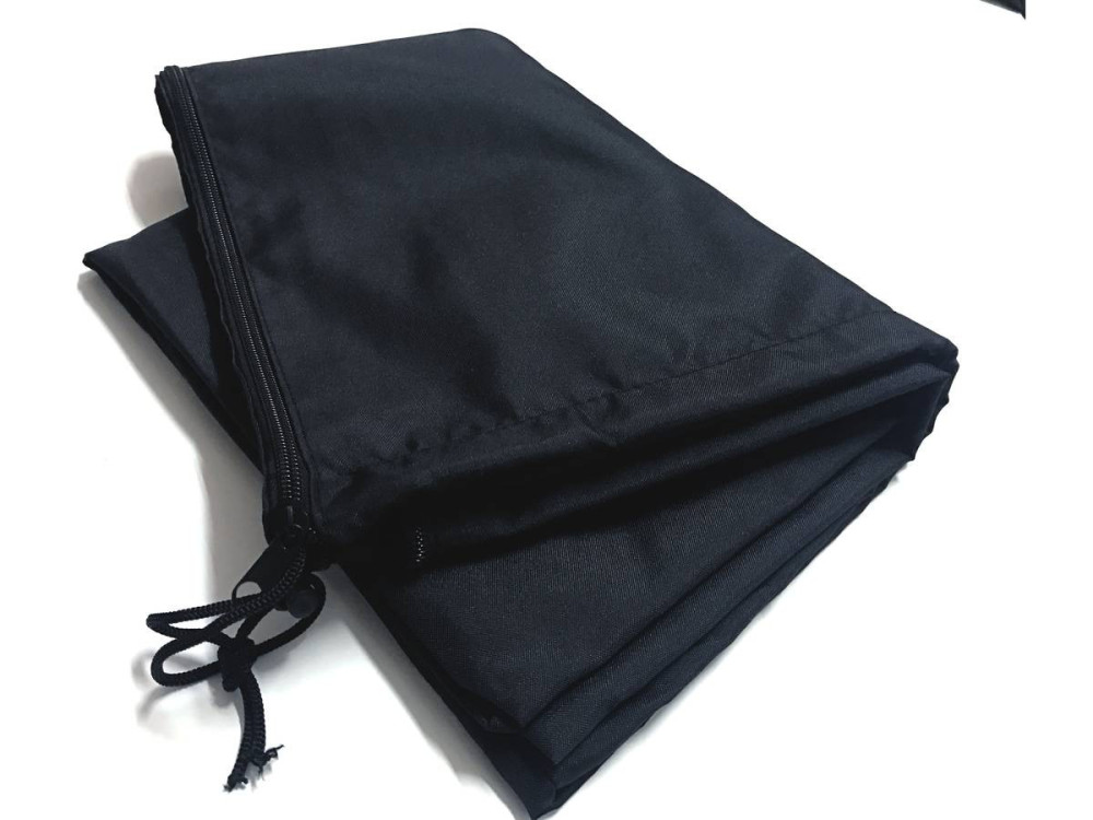 Parasol jardin déporté Alu "Sun 3" - Carré - 3 x 3 m - Ecru + housse de protection