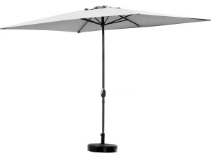 Parasol rectangulaire inclinable "Sol 2" - 2 x 3 m - Gris