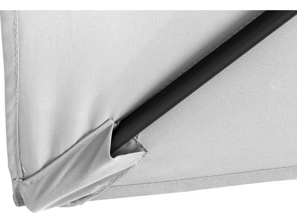 Parasol jardin "Sol 2" - Rectangle - 2 x 3 m - Gris + Dalles à lester incluses