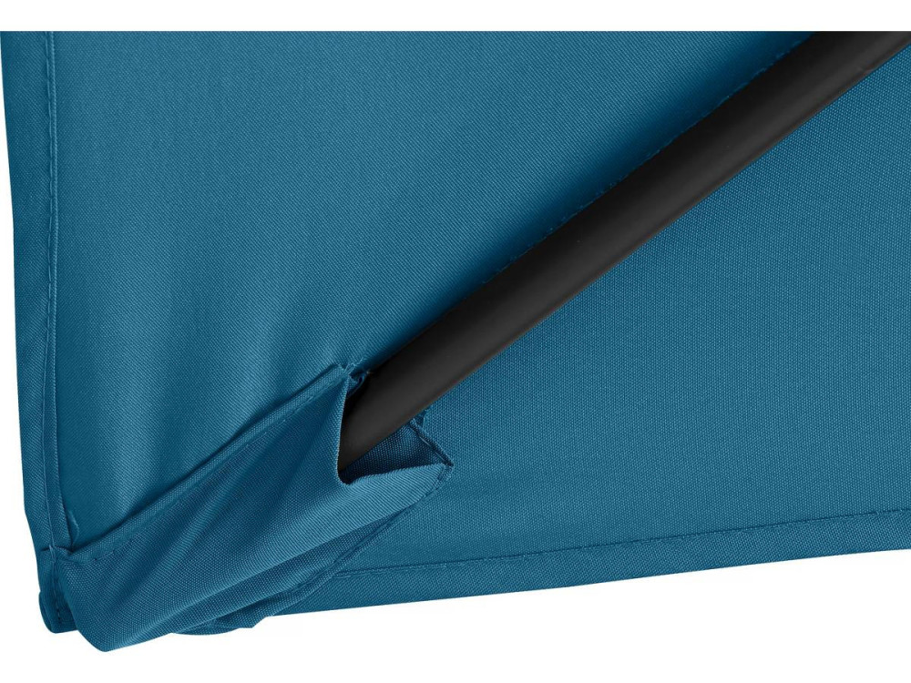 Parasol jardin "Sol 2" - Rectangle - 2 x 3 m - Bleu + Dalles à lester incluses