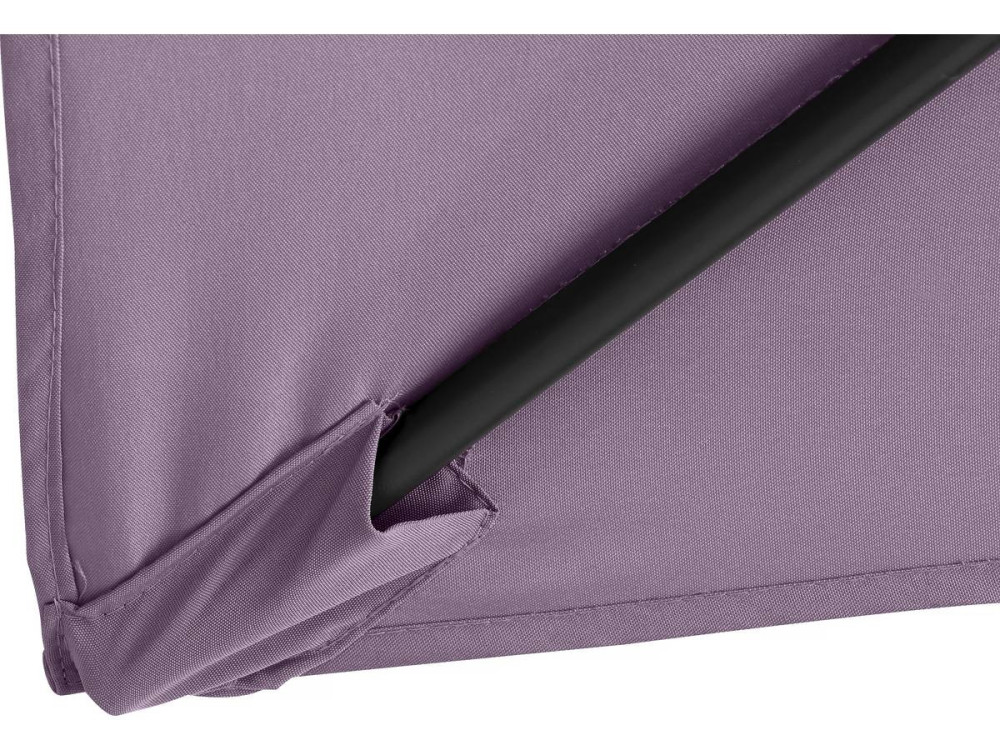 Parasol jardin "Sol 2" - Rectangle - 2 x 3 m - Violet + Dalles à lester incluses