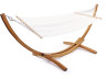 Hamac bois avec toile en coton "Dallas" - 3 m - Ecru
