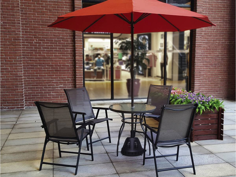 Pied chauffant de parasol "Colas" 1500W - Noir