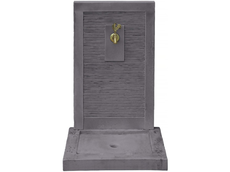 Fontaine "ETNA" - en pierre - 57 x 42 x 87 cm - Grise