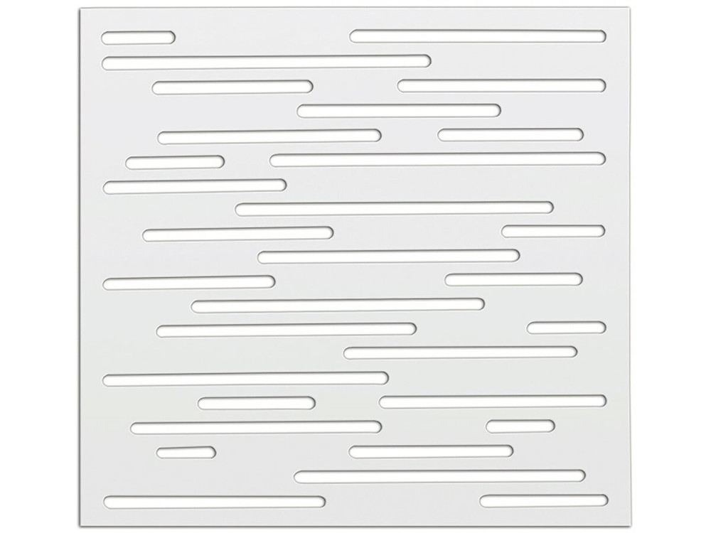 Panneau décoratif - " Nautic " - Lot de 5 - 1.00 x 1.00 m - Blanc
