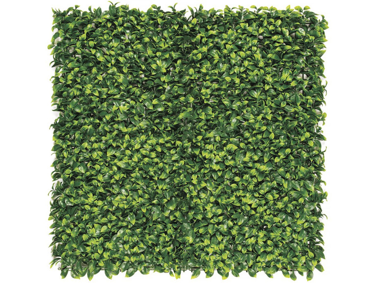 Panneau végétal - " Vertical Lauro " - Lot de 6 - 1.00 x 1.00 m - Vert