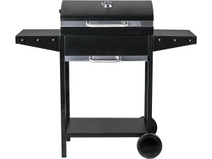 Barbecue charbon de bois "Bizon" - 119 x 50 x 101 cm - Noir