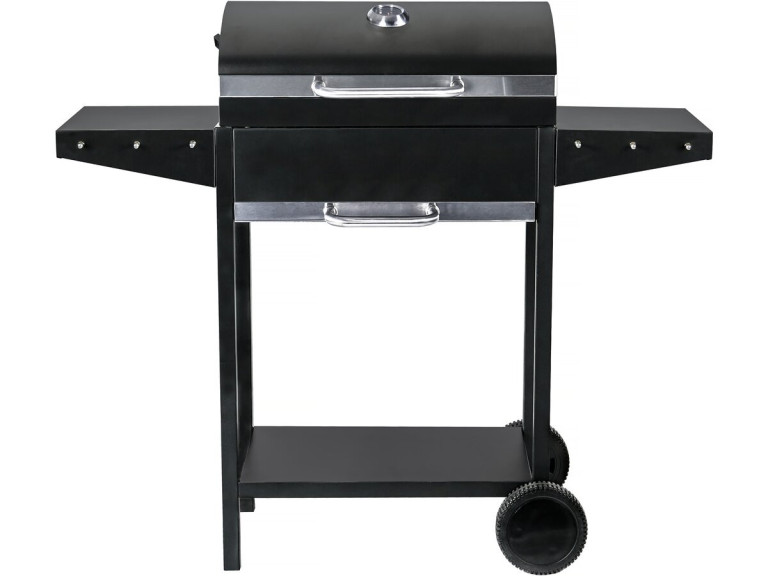 Barbecue charbon de bois "Bizon" - 119 x 50 x 101 cm - Noir