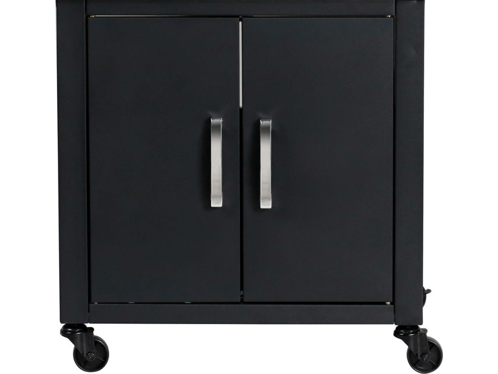 Barbecue gaz avec couvercle en verre "Bingo 5" - 4 brûleurs + 1 latéral + Housse protection - 15.2 kW - Noir