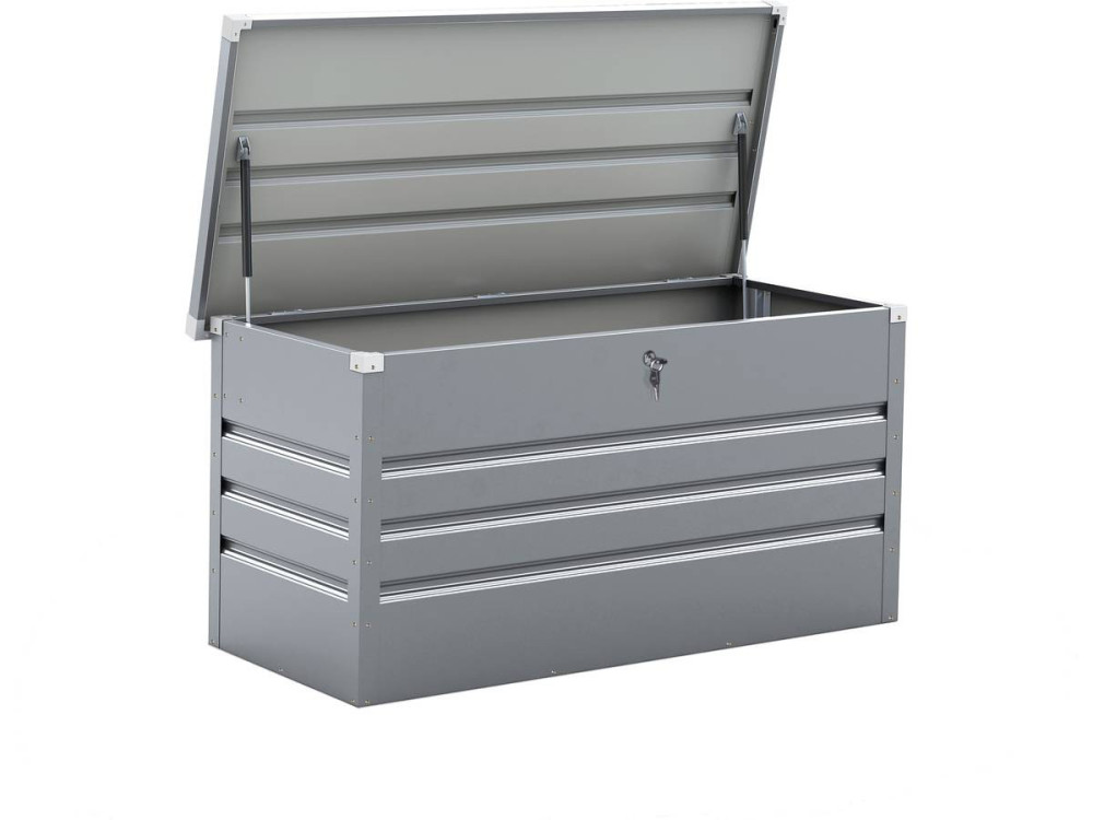 Coffre de Jardin Métal "Store" - 480L - Argent