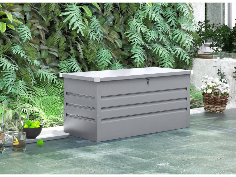Coffre de Jardin Métal "Store" - 480L - Argent