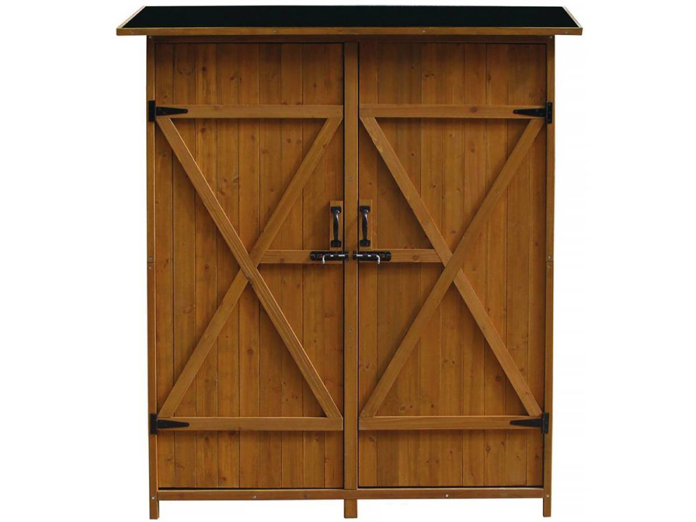 Armoire de jardin "Espacio" - 140 x 49 x 162 cm - Marron