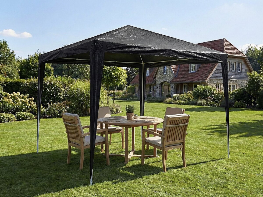 Tonnelle de jardin "Natacha 3" - 3 x 3 m - Gris