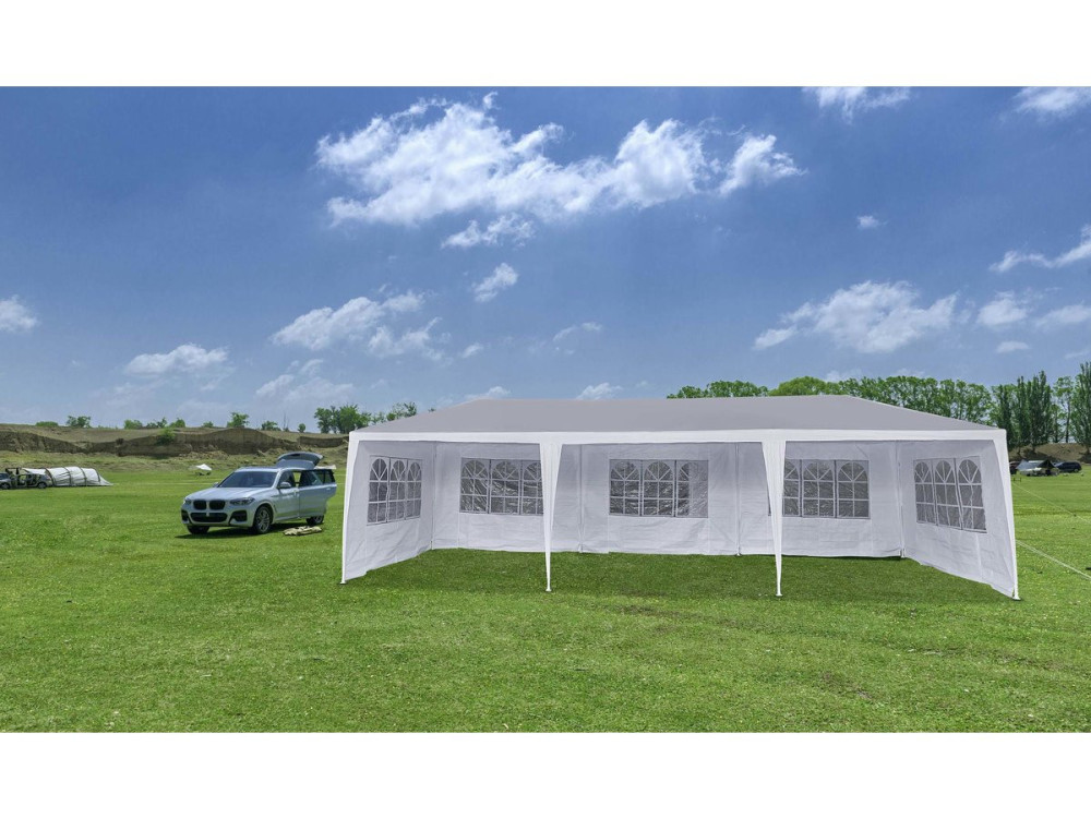Tente de réception "Carolina 9" - 24.39 m² - 3 x 9 m - Blanc