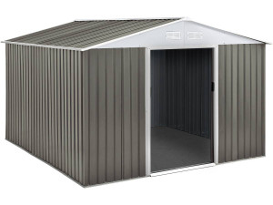 Abri jardin métal "Dallas" - 8,84 m² - Taupe