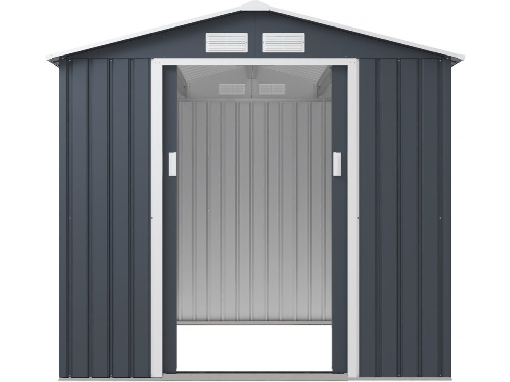 Abri de jardin métal "Vegas" - 4,07 m² - Gris