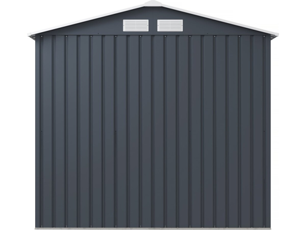 Abri de jardin métal "Vegas" - 4,07 m² - Gris