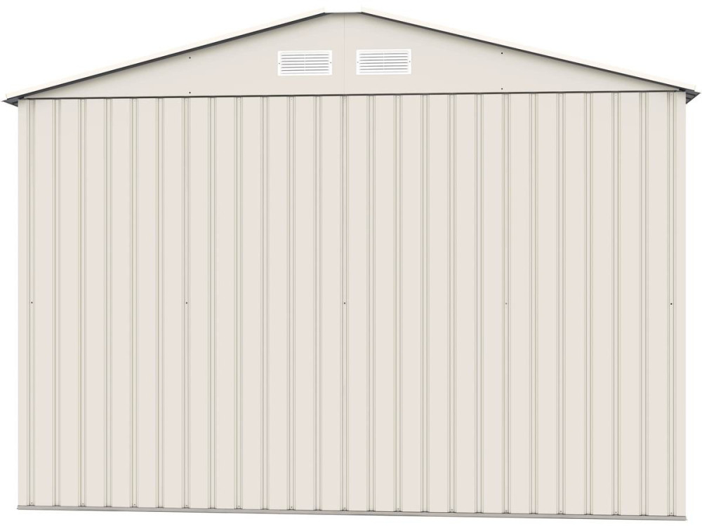 Abri de jardin métal "Nebraska" - 5,29 m2 (4,83 m2 au sol) - Beige