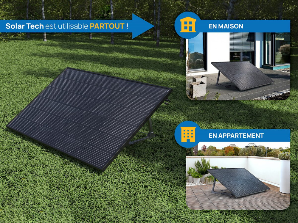 Panneau solaire 400w "Solar Tech"  plug and play - Kit de démarrage