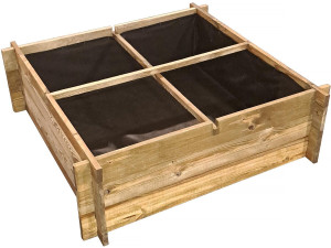 Carré potager en bois "Aroma" - 100 x 100 x 30 cm